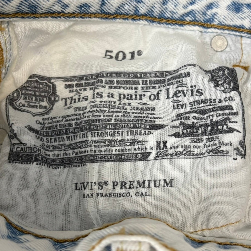 Levi's 501 '81 Jeans Women 26/29 Acid Wash Rare R-ONLY Blank Tab - Picture 8 of 11